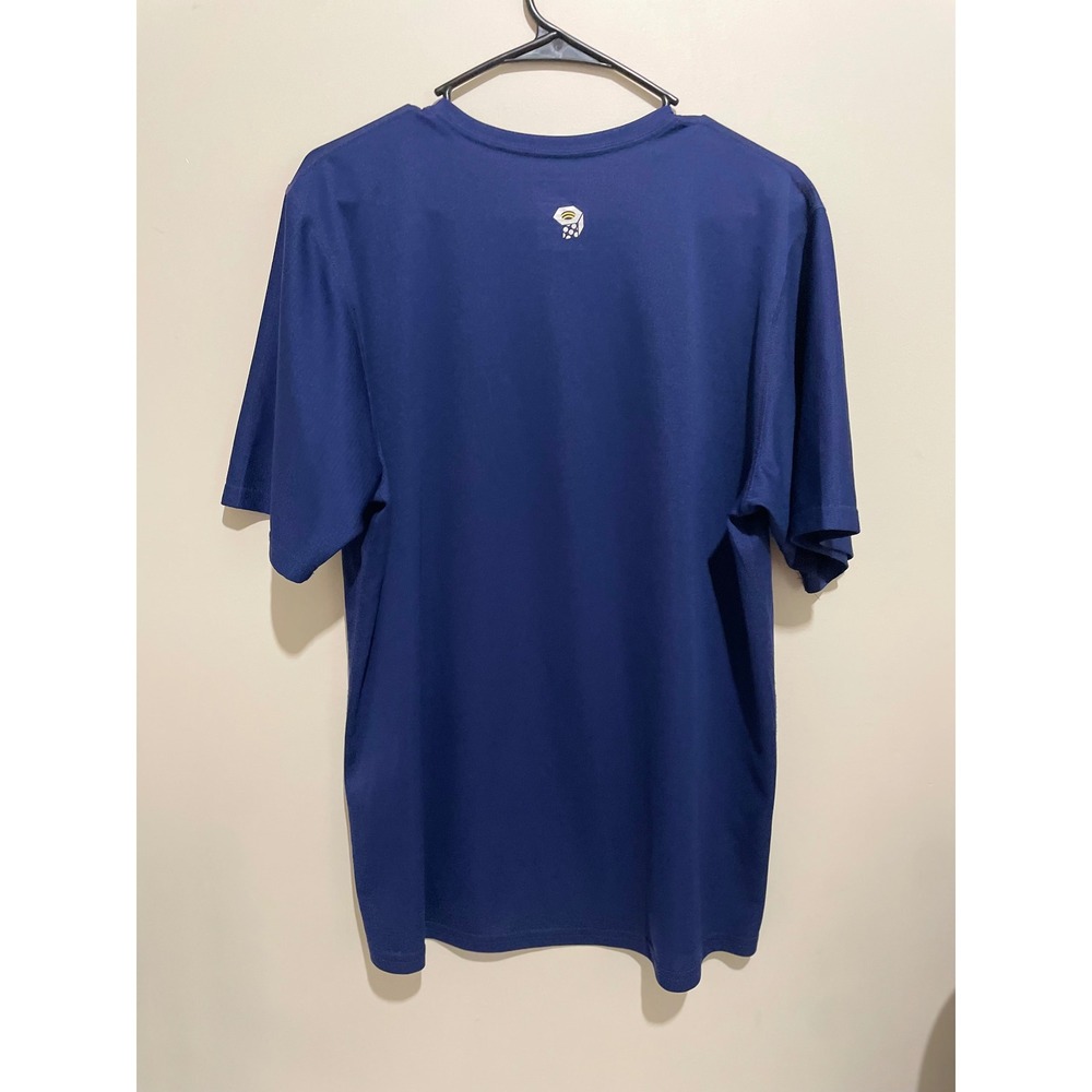 Mountain Hardwear Mens Blue Short Sleeve Performance Hiking T-Shirt Size Large - Picture 4 of 4
